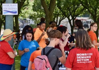RICAGV, Moms Demand Action, ACLU RI - YCAGV Student Power Rally - August 2018 - RI State House