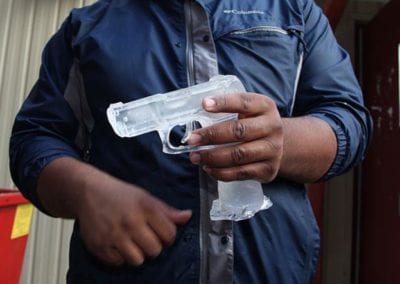 13 - AUG 2018 Supported One Gun Gone, a art-based activism organization, to fund Providence gun buy-back program