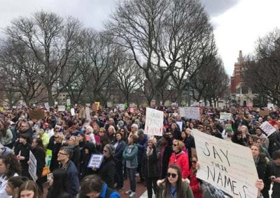 4 - MAR 2018 Thousands attend Providence March for Our Lives rally at the State House, supported in part by RICAGV