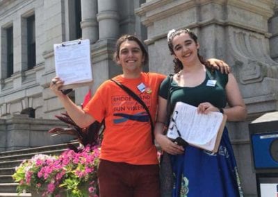 5 - JUN 2018 Hired 2 summer fellows dedicated to organizing youth around violence prevention in RI
