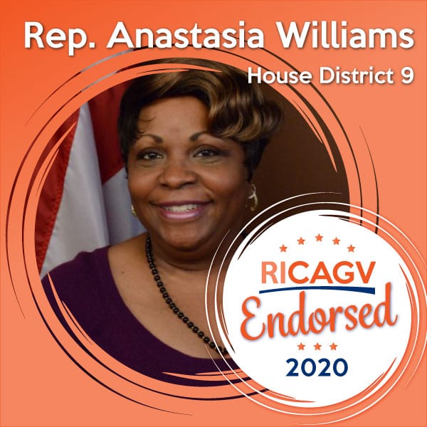 RICAGV endorses Rep. Anastasia Williams