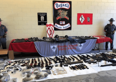 RI biker gang gun and drug bust 2018